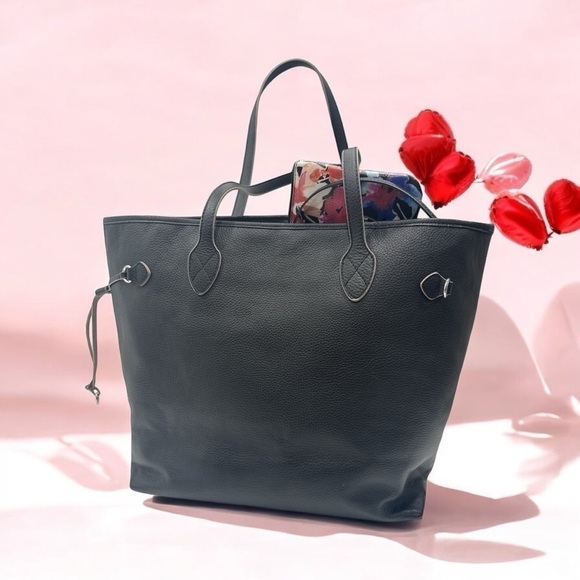 Lodis Bliss Leather Tote with Wristlet, Black - Picture 6 of 11